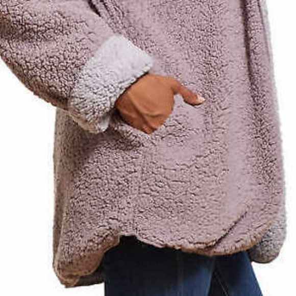 Weatherproof Ladies' Reversible Cozy Sherpa Hooded - Picture 4 of 11